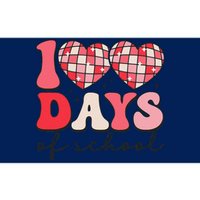 100 Days Of School Retro Disco Hearts 100th Day Of School Bumper Sticker