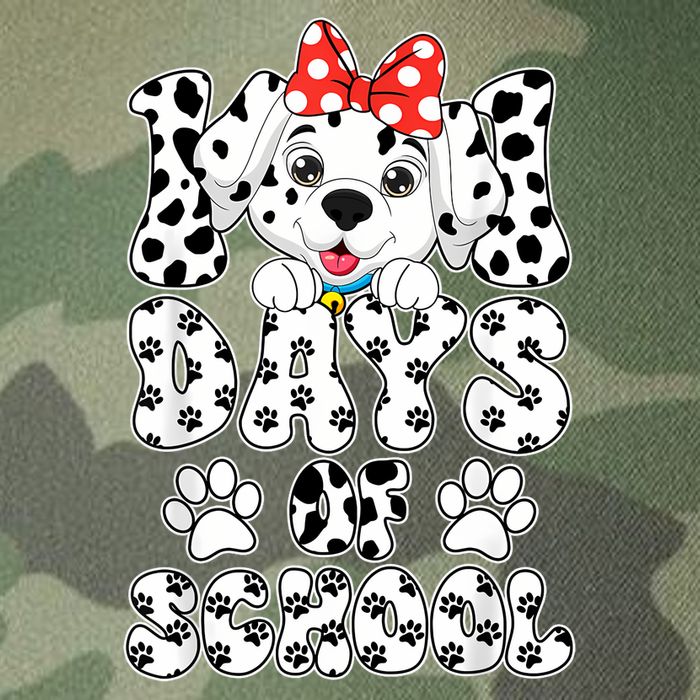100 Days Of School Dalmatian Dog 100th Days Legacy Tie Dye Trucker Hat