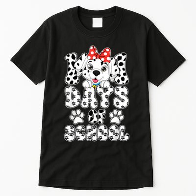 100 Days Of School Dalmatian Dog 100th Days Tall T-Shirt