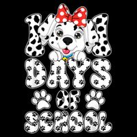 100 Days Of School Dalmatian Dog 100th Days Youth Performance Sprint T-Shirt