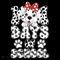 100 Days Of School Dalmatian Dog 100th Days Poster