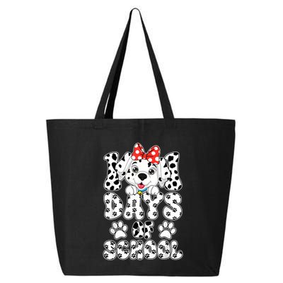100 Days Of School Dalmatian Dog 100th Days 25L Jumbo Tote