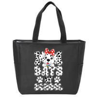 100 Days Of School Dalmatian Dog 100th Days Zip Tote Bag