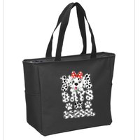 100 Days Of School Dalmatian Dog 100th Days Zip Tote Bag