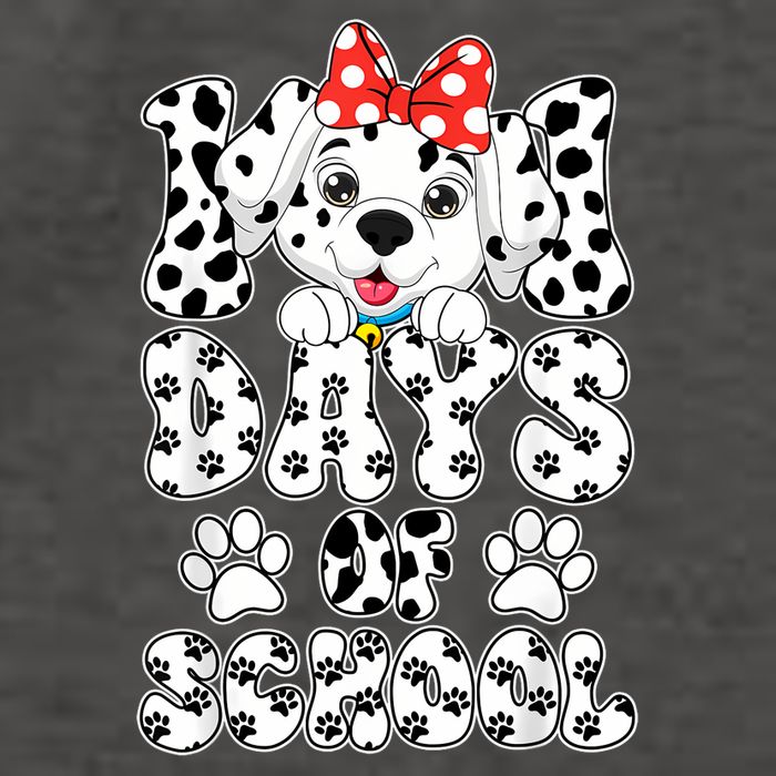 100 Days Of School Dalmatian Dog 100th Days Vector Backpack