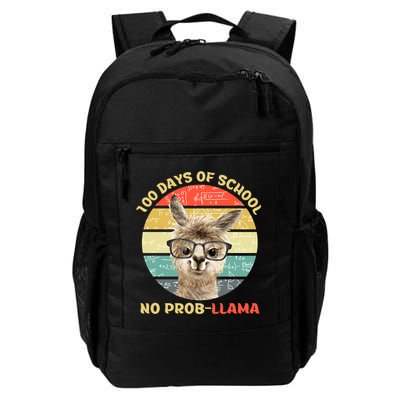 100 Day Of School No Probllama Llama Alpaca Math Nerd Cool Gift Daily Commute Backpack