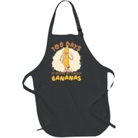 100 Days Of Driving My Teacher Bananas Funny Full-Length Apron With Pockets