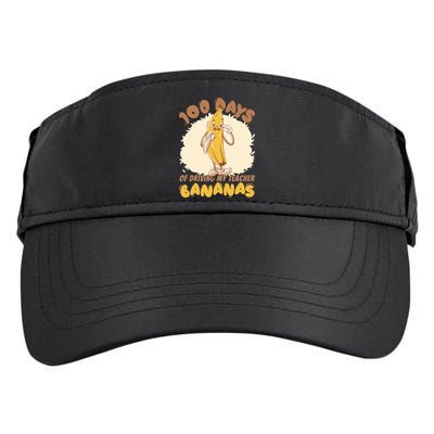 100 Days Of Driving My Teacher Bananas Funny Adult Drive Performance Visor