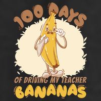 100 Days Of Driving My Teacher Bananas Funny Adult Drive Performance Visor