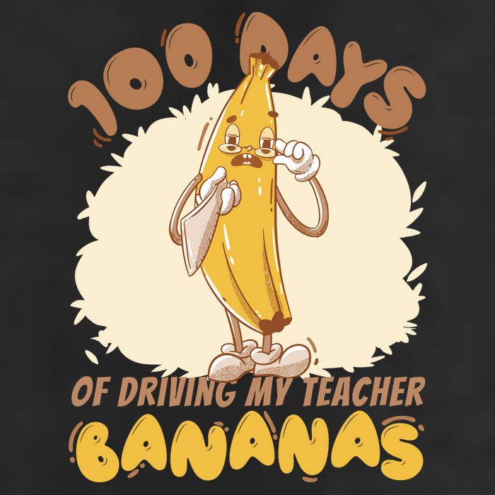 100 Days Of Driving My Teacher Bananas Funny Adult Drive Performance Visor
