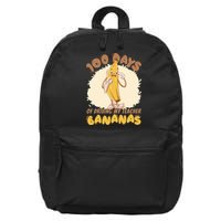 100 Days Of Driving My Teacher Bananas Funny 16 in Basic Backpack