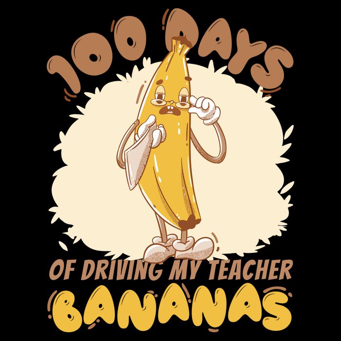 100 Days Of Driving My Teacher Bananas Funny 16 in Basic Backpack