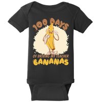100 Days Of Driving My Teacher Bananas Funny Baby Bodysuit
