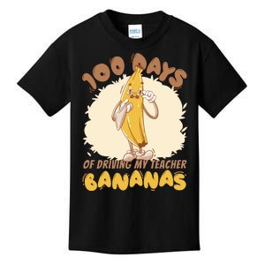 100 Days Of Driving My Teacher Bananas Funny Kids T-Shirt