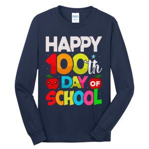 100 Days Of School Teacher Student 100th Day Tall Long Sleeve T-Shirt