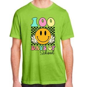 100 Days Of School Teacher 100th Day Of School Adult ChromaSoft Performance T-Shirt