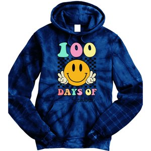 100 Days Of School Teacher 100th Day Of School Tie Dye Hoodie