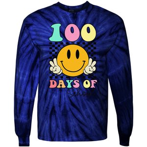 100 Days Of School Teacher 100th Day Of School Tie-Dye Long Sleeve Shirt