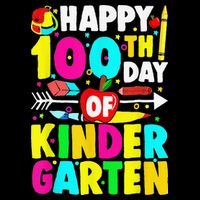 100 Days Of Kindergarten Happy 100th Day Of School 16 in Basic Backpack