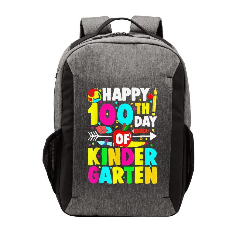100 Days Of Kindergarten Happy 100th Day Of School Vector Backpack