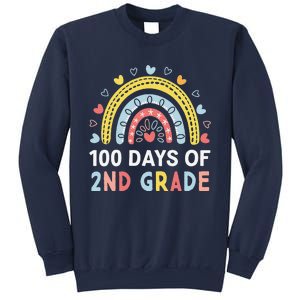 100 Days Of 2nd Grade Rainbow Happy 100th Day Of School Sweatshirt