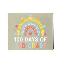 100 Days Of 2nd Grade Rainbow Happy 100th Day Of School Mousepad