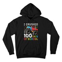 100 Days Of School Monster Truck 100th Day Of School Hoodie