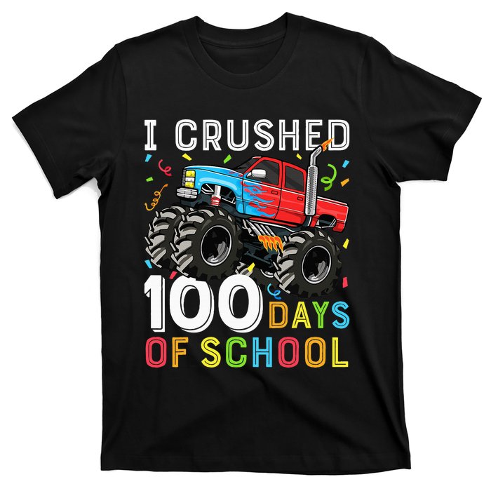 100 Days Of School Monster Truck 100th Day Of School T-Shirt