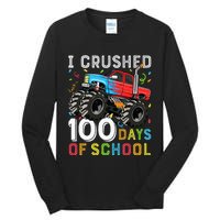 100 Days Of School Monster Truck 100th Day Of School Tall Long Sleeve T-Shirt