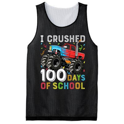 100 Days Of School Monster Truck 100th Day Of School Mesh Reversible Basketball Jersey Tank