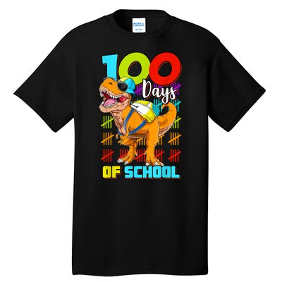 100 Days Of School Dinosaur Tall T-Shirt