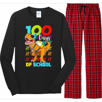 100 Days Of School Dinosaur Long Sleeve Pajama Set