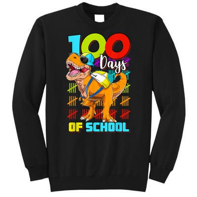 100 Days Of School Dinosaur Tall Sweatshirt