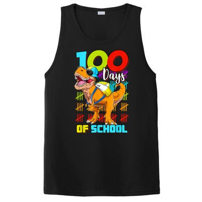 100 Days Of School Dinosaur PosiCharge Competitor Tank