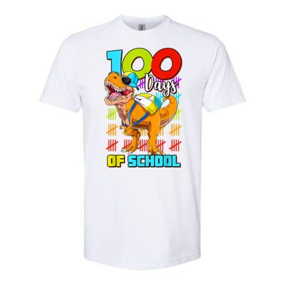 100 Days Of School Dinosaur Softstyle CVC T-Shirt