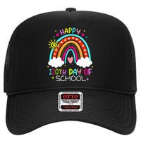 120th Day Of School Rainbow 120 Days Smarter Teacher High Crown Mesh Back Trucker Hat