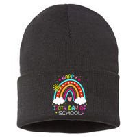 120th Day Of School Rainbow 120 Days Smarter Teacher Sustainable Knit Beanie