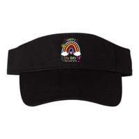 120th Day Of School Rainbow 120 Days Smarter Teacher Valucap Bio-Washed Visor