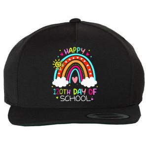 120th Day Of School Rainbow 120 Days Smarter Teacher Wool Snapback Cap