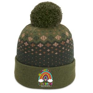 120th Day Of School Rainbow 120 Days Smarter Teacher The Baniff Cuffed Pom Beanie