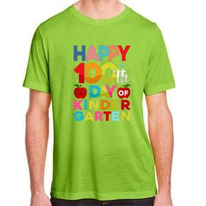 100 Days Of Kindergarten Happy 100th Day Of School Gift Adult ChromaSoft Performance T-Shirt