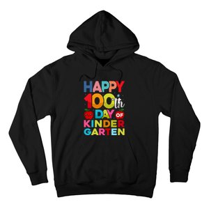 100 Days Of Kindergarten Happy 100th Day Of School Gift Hoodie