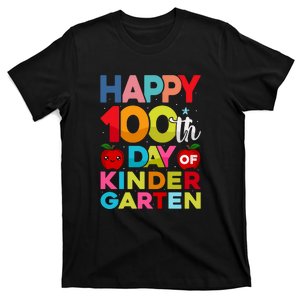 100 Days Of Kindergarten Happy 100th Day Of School Gift T-Shirt