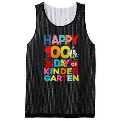 100 Days Of Kindergarten Happy 100th Day Of School Gift Mesh Reversible Basketball Jersey Tank