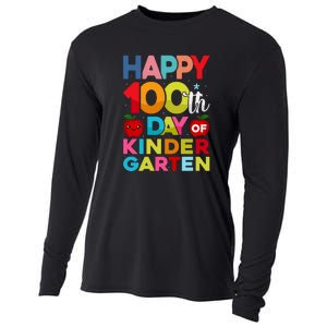 100 Days Of Kindergarten Happy 100th Day Of School Gift Cooling Performance Long Sleeve Crew