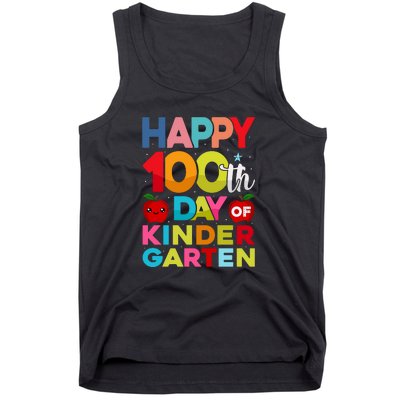 100 Days Of Kindergarten Happy 100th Day Of School Gift Tank Top