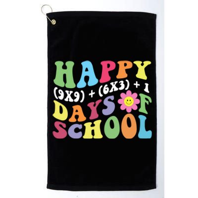 100th Day Of School Math Formula 100 Days Of School Teacher Gift Platinum Collection Golf Towel