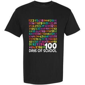 100th Day Of School Teacher 100 Days Math Numbers Garment-Dyed Heavyweight T-Shirt