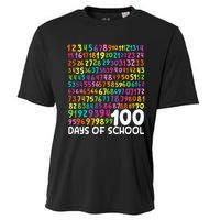 100th Day Of School Teacher 100 Days Math Numbers Cooling Performance Crew T-Shirt