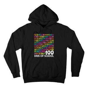 100th Day Of School Teacher 100 Days Math Numbers Hoodie